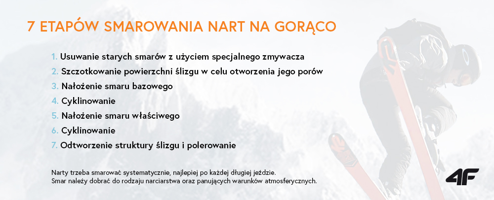 7 etapów smarowania nart na gorąco